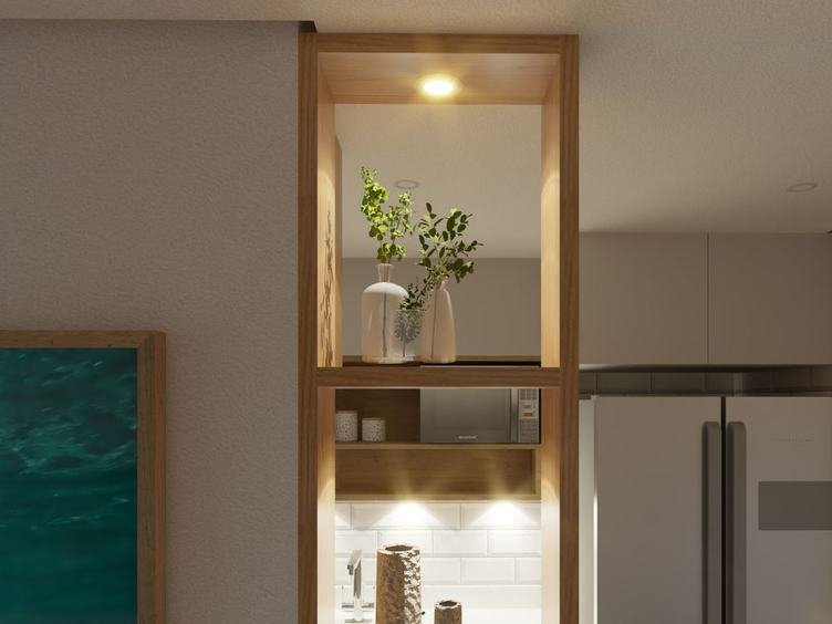Apartamento 57 m², Marcenaria de cozinha sob medida, Diadema