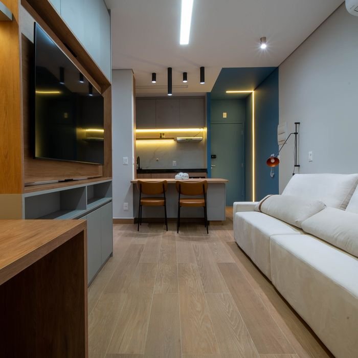Projeto de loft de 32 m² em São Bernardo do Campo